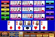 Spin Palace Video Poker Screenshot